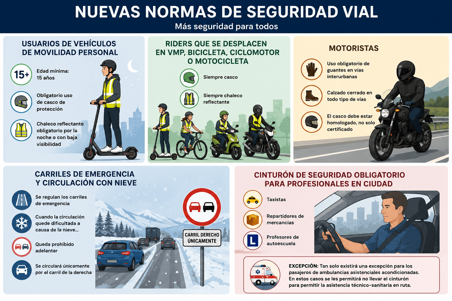 cambios en el reglament general de circulación
